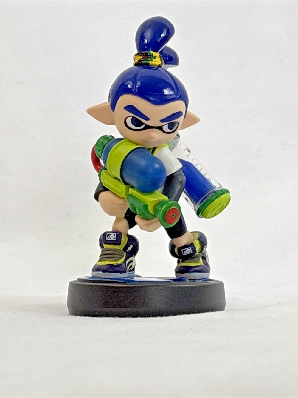 Nintendo Splatoon Blue Inkling Boy Amiibo Figure Mario Kart Smash Bros 2 Loose